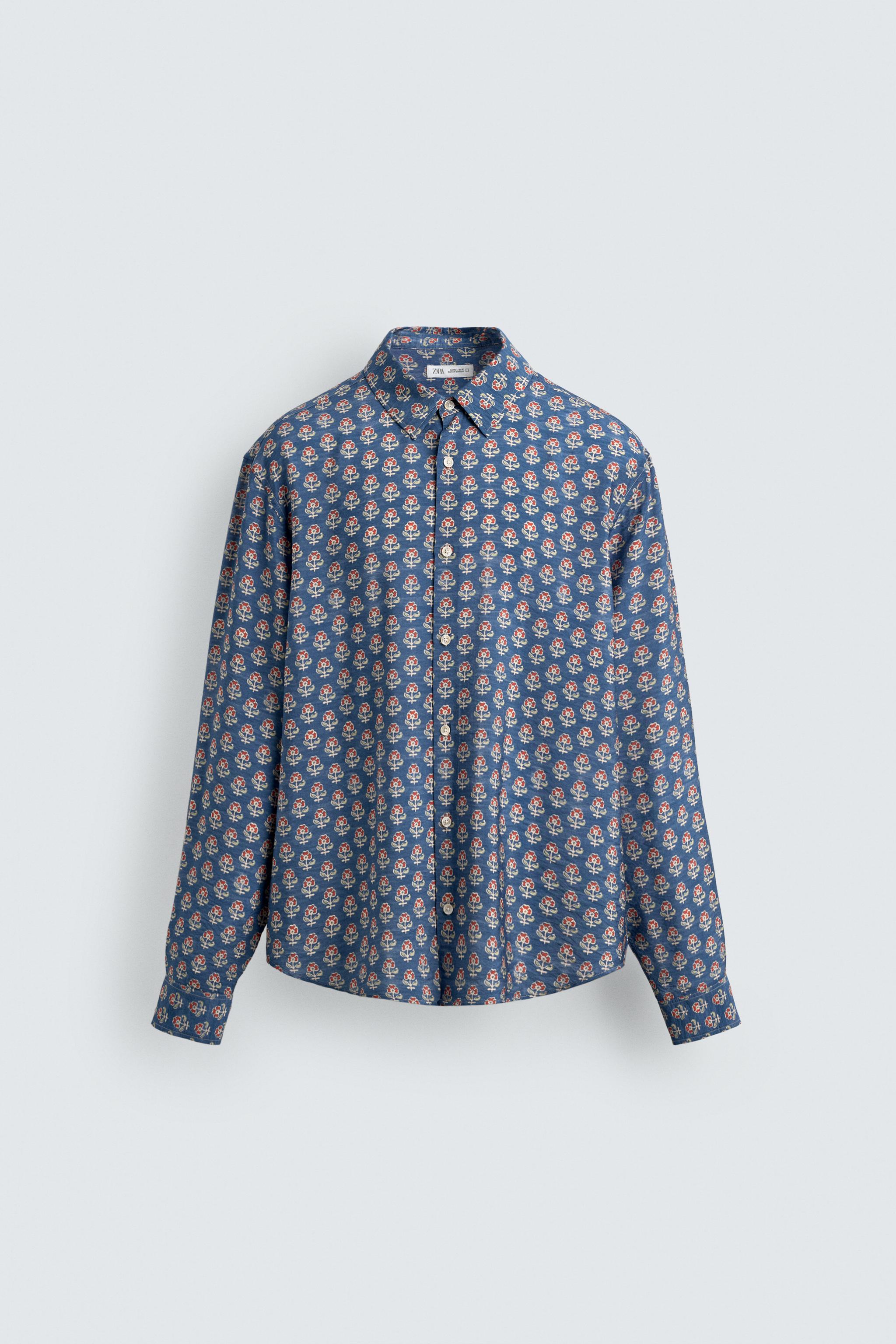 FLUID FLORAL PRINT SHIRT